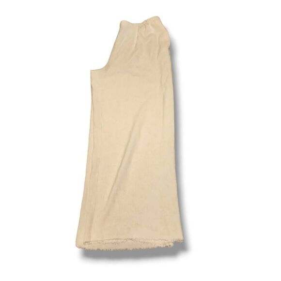 Vintage Linen Drapers and Damon's Women's White Stretchy Pants stretch sz L Beac - Picture 3 of 5